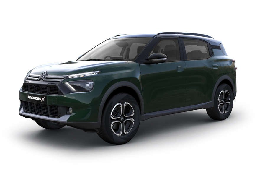Citroen Aircross in Deep Forest Green With Perla Nera Black