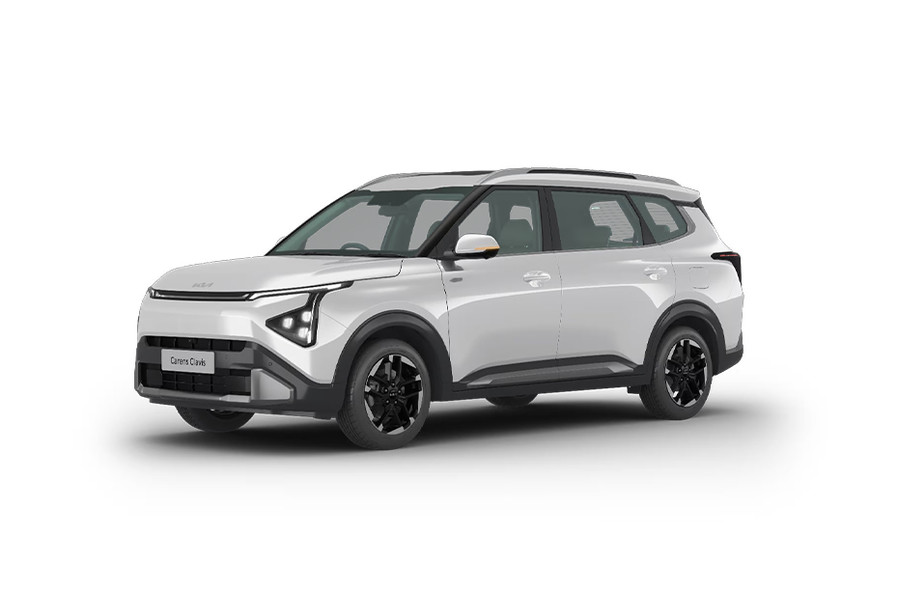 Kia Carens Clavis in Glacier White Pearl