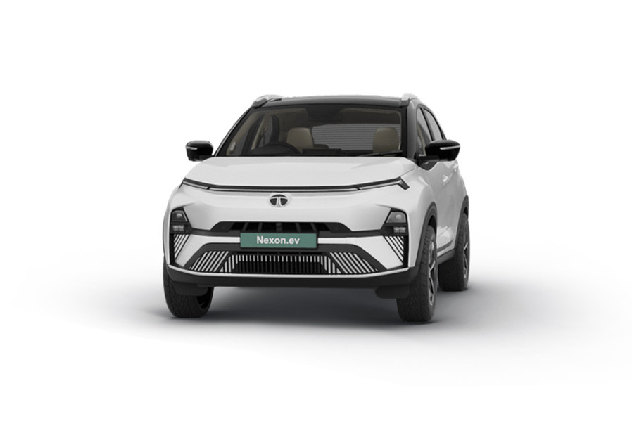 Tata Nexon EV in Pristine White Dual Tone